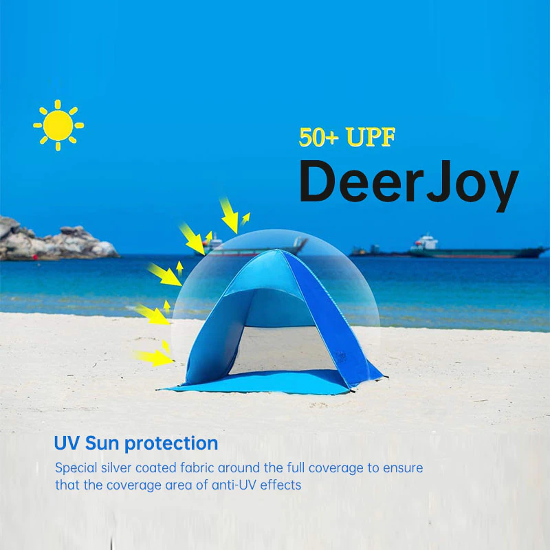 Cheap Goat Tents Beach Tent Pop Up Beach Tent for 1 3 Person Picnic Tent Rated UPF50+ for UV Protection Waterproof Sun Shelters for Camping Park Tents 